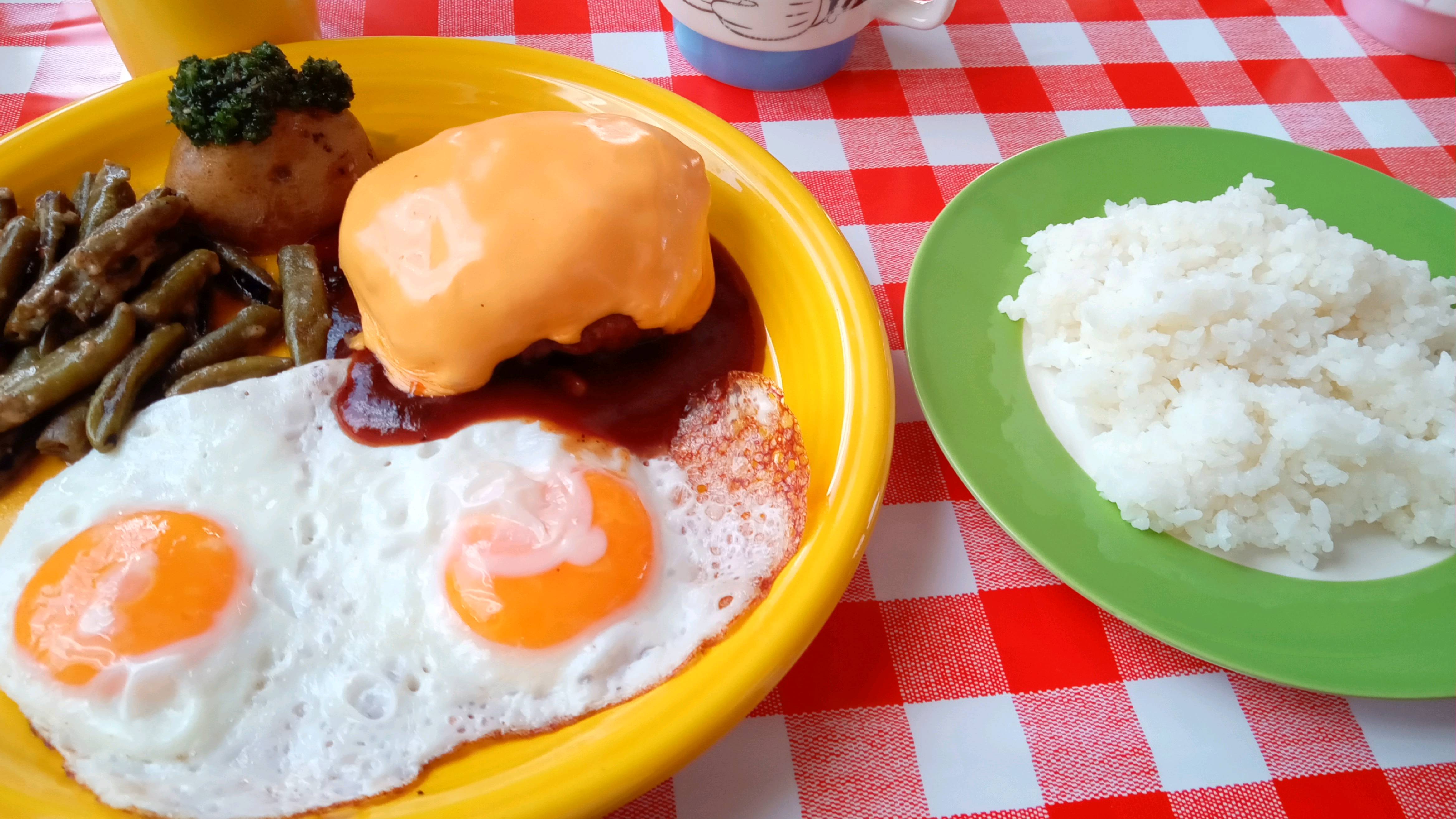 【ランチ】バーベキューハンバーグ200g　￥1200