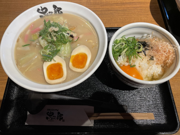 味玉ちゃんぽんと卵かけご飯