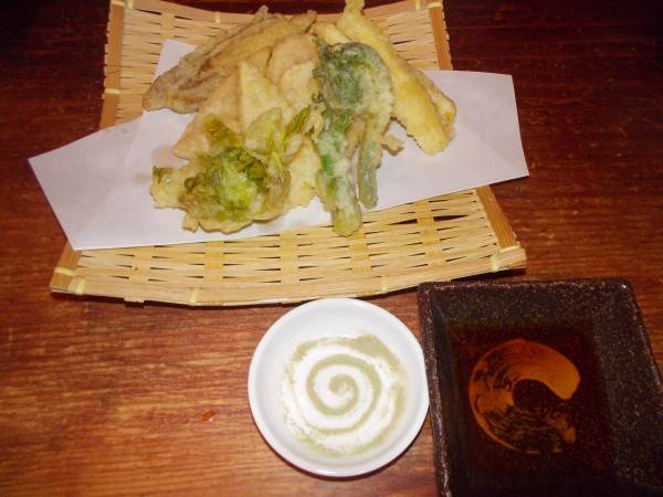竹の子と春野菜の天ぷら