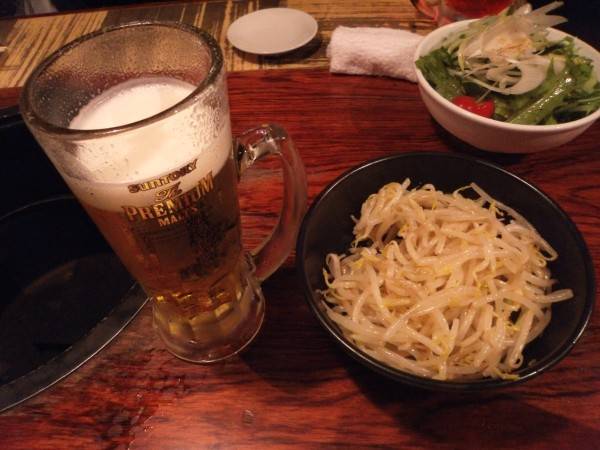 お通し＆ビール