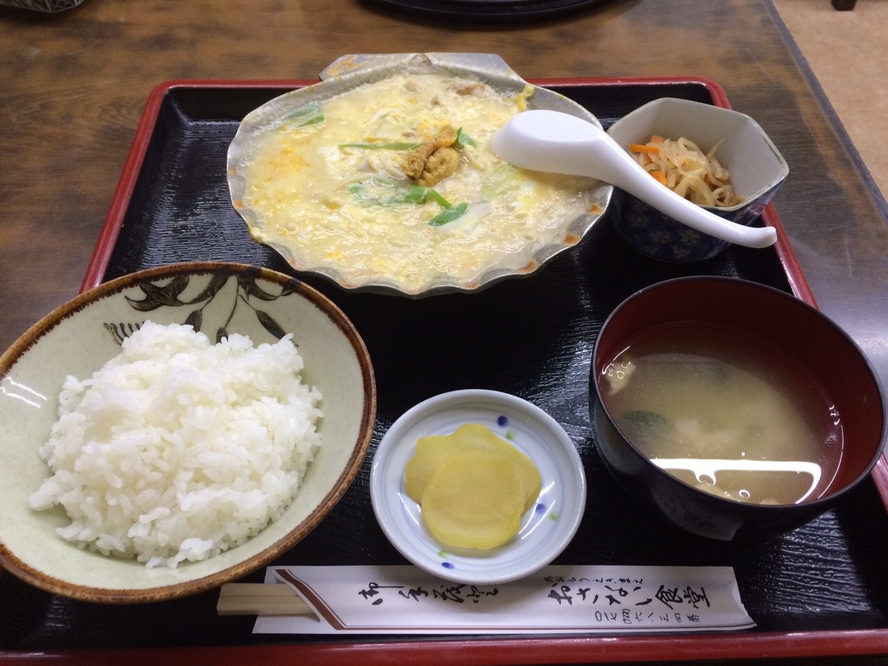 青森貝焼き味噌定食