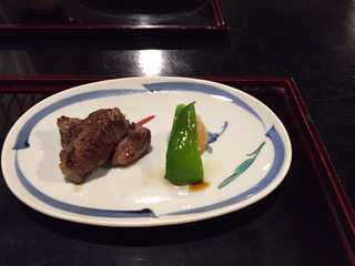 塩川牛のステーキ