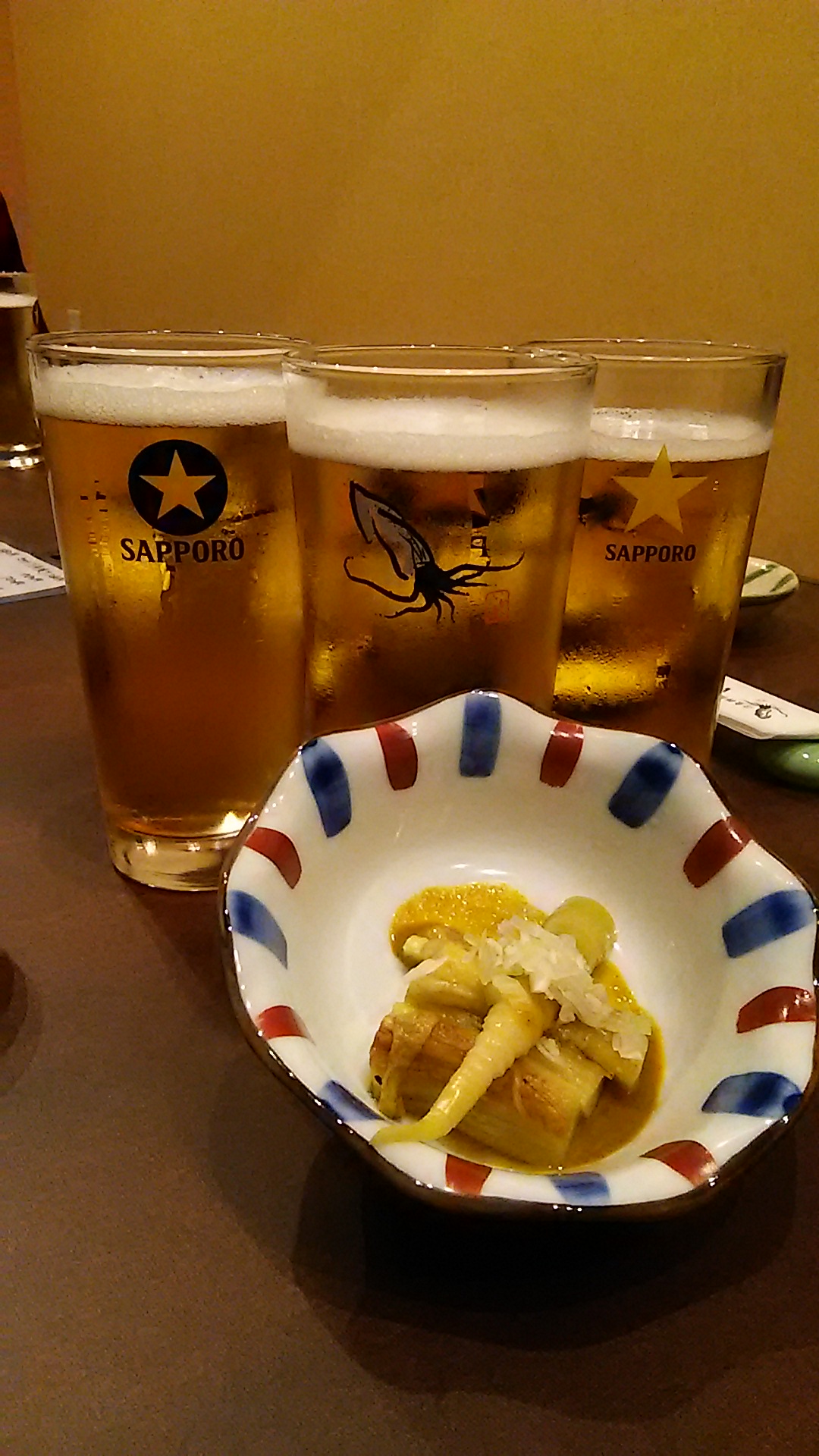 冷たい生ビール♪