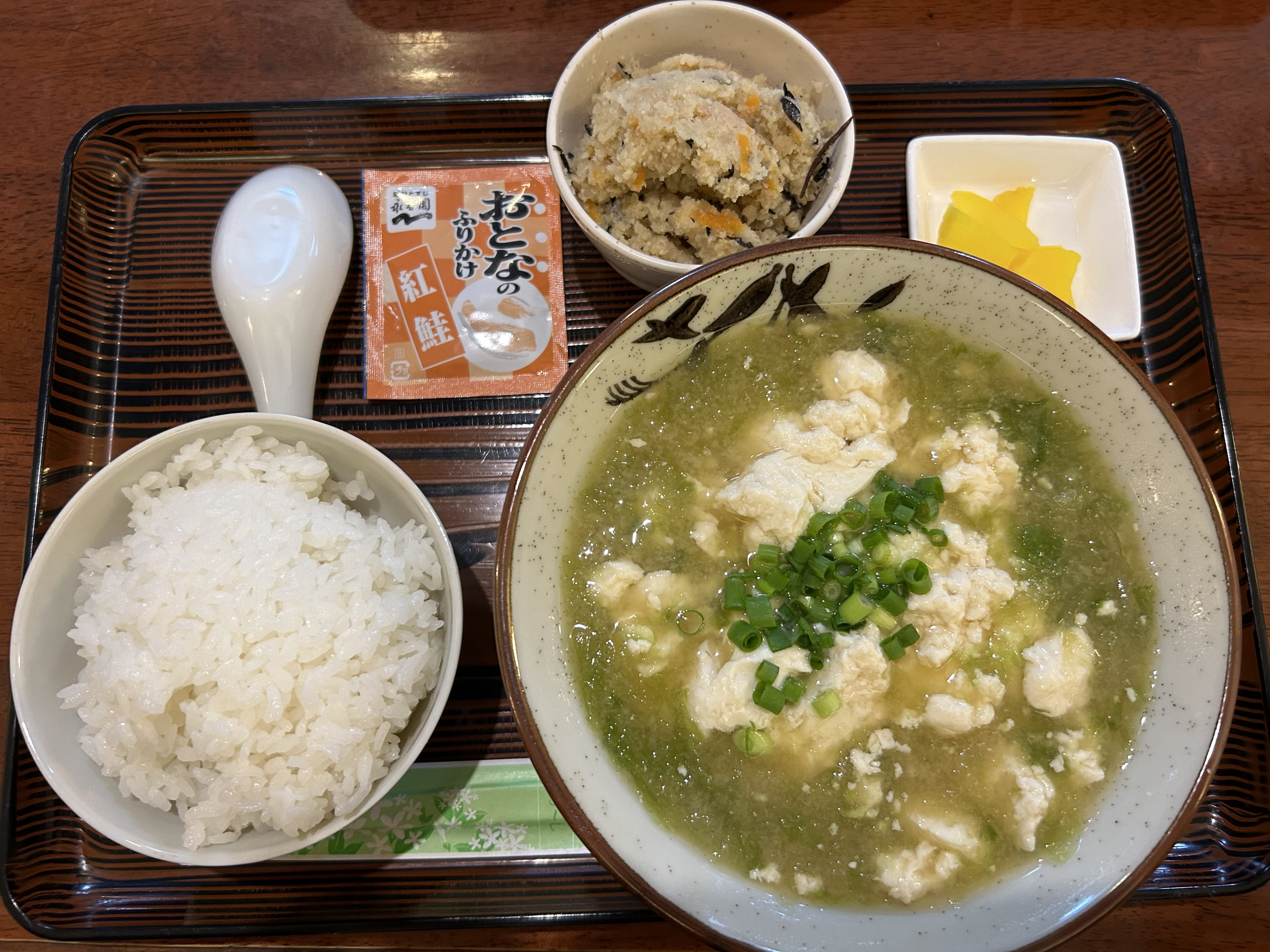 ゆしどうふ定食 (塩味）