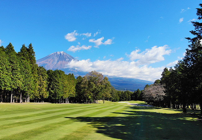 どのコースからも富士山が一望。