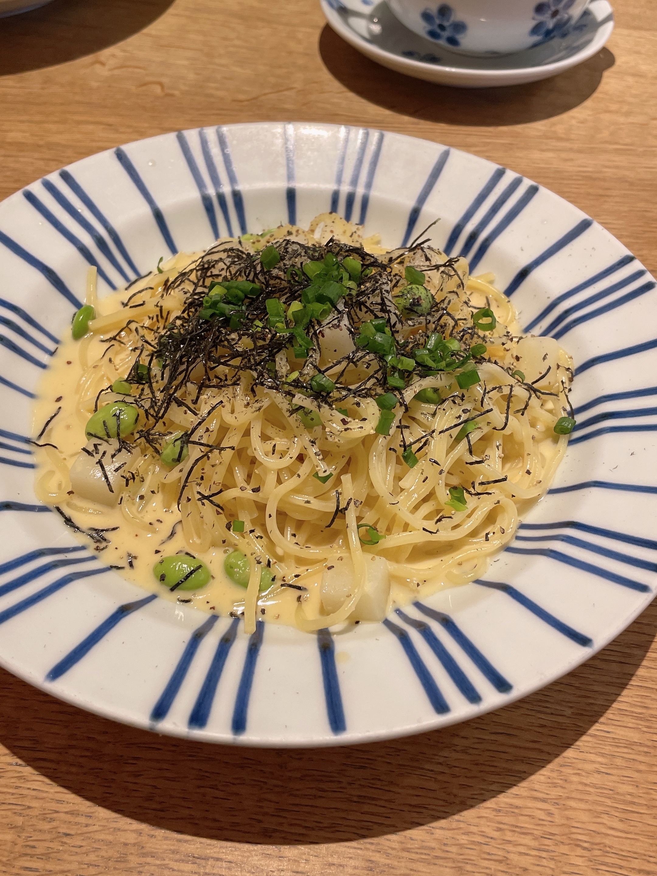 じゃがいも枝豆パスタ