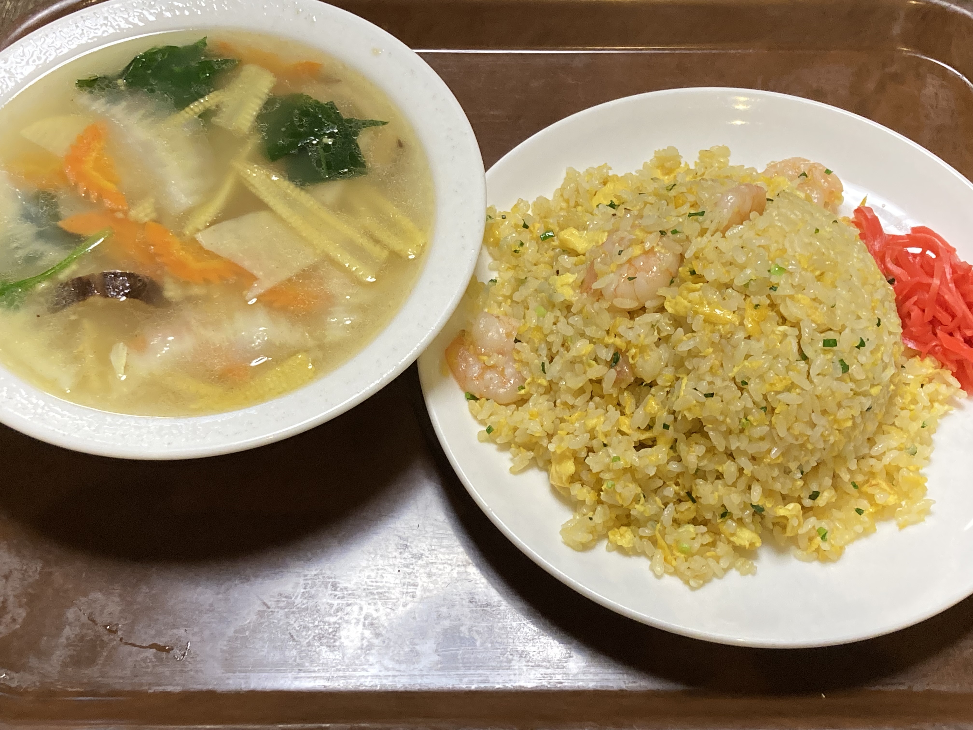 エビチャーハン＆野菜スープ（別売）