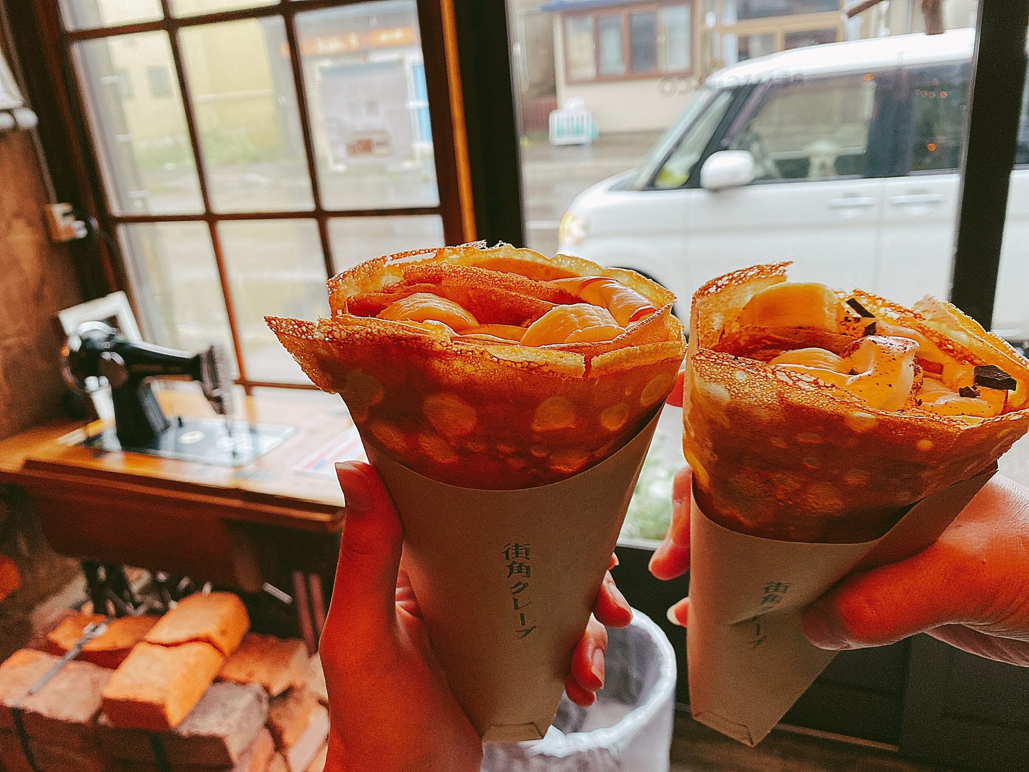 レトロな店内で